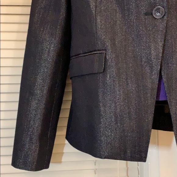 Talula Aritzia Indigo silver single button blazer - Picture 4 of 16